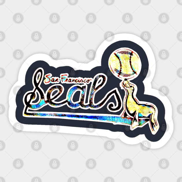 San Francisco Seals Baseball Sticker by Kitta’s Shop